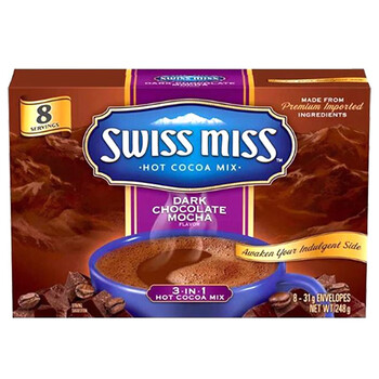 美怡可 瑞士小姐（SWISS MISS） 可可粉美国原装进口 摩卡巧克力粉248g临期食品类商品-全利兔-实时优惠快报