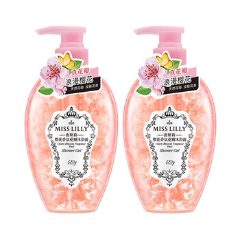 MissLilly 樱花香氛花瓣沐浴露 520ml*2瓶美妆个护类商品-全利兔-实时优惠快报
