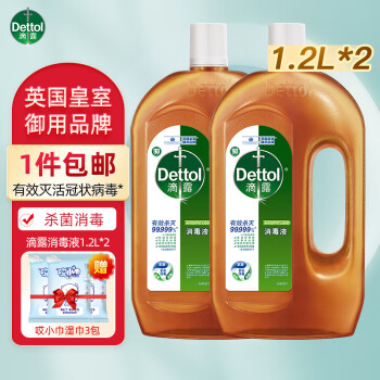 ¶Һó˿ڳ ϴҺDettol Һ1.2L+1.2L