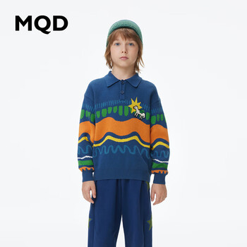 MQD 马骑顿 男童毛衣针织衫 藏蓝母婴玩具类商品-全利兔-实时优惠快报