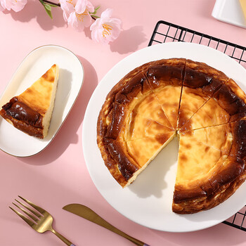 GU CHUAN 古船 巴斯克芝士蛋糕1kg 10块装 动物奶油甜点甜品 乳脂生日蛋糕 京粮食品类商品-全利兔-实时优惠快报