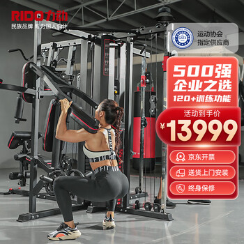 RiDO 力动康体 力动（RIDO）健身器材多功能一体机健身房综合训练器史密斯机卧推龙门架TG90运动户外类商品-全利兔-实时优惠快报