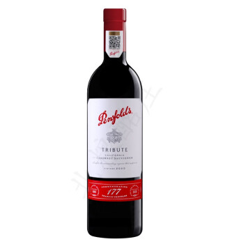 奔富（Penfolds）美国奔富 Penfolds 红酒 礼赞系列177周年限量款加州赤霞珠干红 750ml 单瓶装