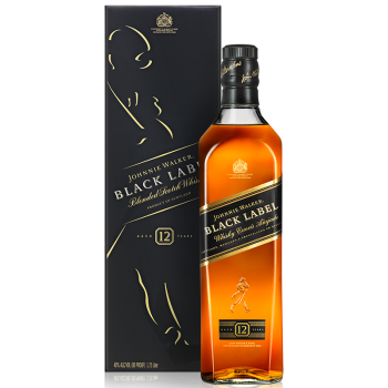 尊尼获加（JOHNNIE WALKER）洋酒 苏格兰进口调配威士忌 行货 经典黑牌/黑方 700ml