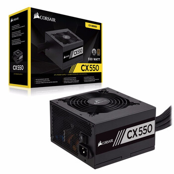 美商海盗船 (USCORSAIR) CX550 游戏电源 额定550W (80PLUS铜牌/温控风扇/五年质保)