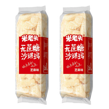 UNCLE POP 米老头 沙琪玛 芝麻味（无蔗糖）500g全利兔-实时优惠快报