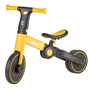 Hape E8467 多功能折叠平衡车 黄黑母婴玩具类商品-全利兔-实时优惠快报