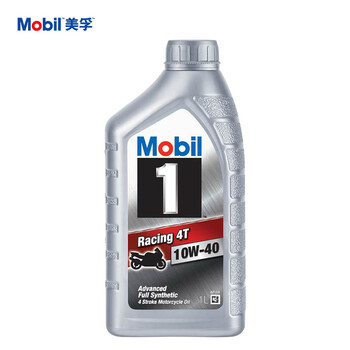 美孚（Mobil）美孚1号雷霆4T 摩托车机油 四冲程摩托车全合成机油 10W-40 SN级 1L 汽车用品