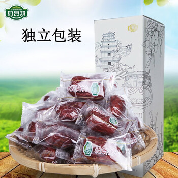 亚盛好食邦 特级敦煌大枣300g 蜜饯 干果 休闲零食 独立小包装红枣 特级敦煌骏枣300g全利兔-实时优惠快报