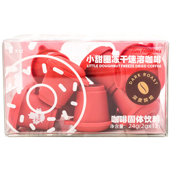 Tim Hortons 小甜圈冻干速溶咖啡 24g食品类商品-全利兔-实时优惠快报
