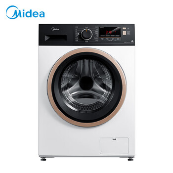 美的(Midea)滚筒洗衣机全自动 10公斤变频 FCR*深层除螨 莫兰迪配色 羽绒服洗 MG100V51D5