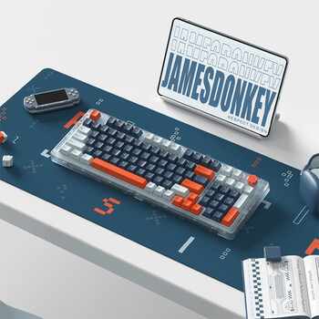 JAMES DONKEY RS6 三模无线 热插拔机械键盘 冰橙-茶轴全利兔-实时优惠快报
