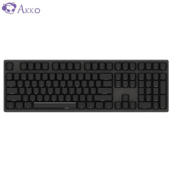 AKKO 3108 机械键盘 有线键盘 游戏键盘 电竞 全尺寸 108键侧刻 吃鸡键盘 绝地求生 Cherry 黑色 樱桃茶轴