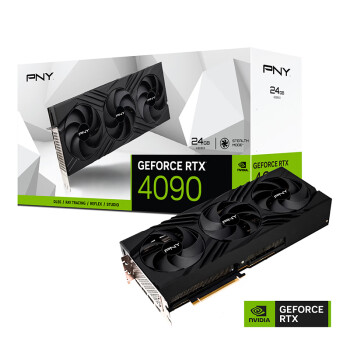 必恩威（PNY）GeForce RTX4090 24GB XLR8 Gaming VERTO EPIC-X LED掌控者性能版三风扇电竞游戏显卡