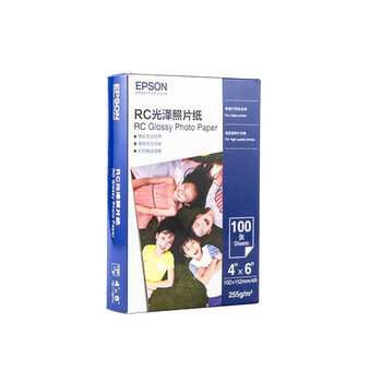 EPSON 爱普生 S450386 RC光泽照片纸 6英寸 255g 100张/包*1包数码类商品-全利兔-实时优惠快报