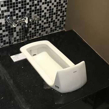 toto蹲便器洁具带前挡板式蹲厕cw7fvbdc603vlr公共卫生间蹲坑cw7rb