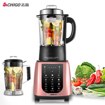 志高(CHIGO)破壁机家用 高速多功能加热破壁料理机 智能预约保温榨汁机 婴儿辅食机 双杯 ZG-YM1701