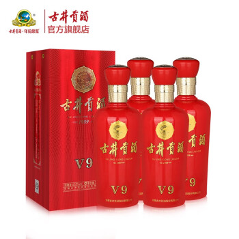 古井贡v6图片和价格,古井贡v6 官方旗舰古井贡酒v9406度500ml4瓶浓香型白酒整箱装