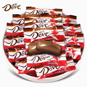 德芙（Dove）丝滑牛奶巧克力德芙250g 约50颗食品类商品-全利兔-实时优惠快报