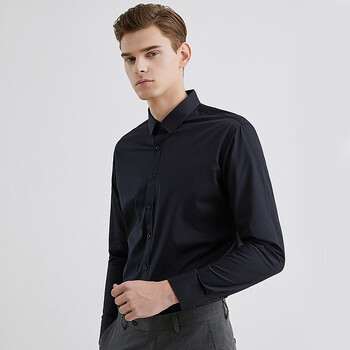 DaiShu 袋鼠 男士长袖衬衫 1B133261820 黑色 3XL服饰鞋包类商品-全利兔-实时优惠快报