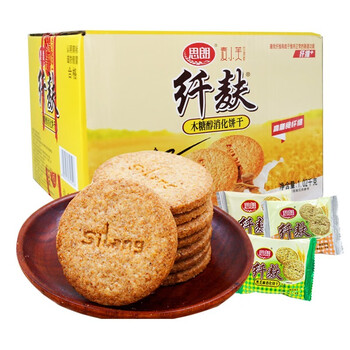 思朗纤麸粗粮消化饼干木糖醇原味1.02kg食品类商品-全利兔-实时优惠快报