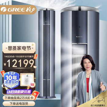 格力（GREE）3匹 京淳 高效除甲醛 空调空气净化器一体机 客厅空调立式空调柜机KFR-72LW/NhDj1BGj以旧换新