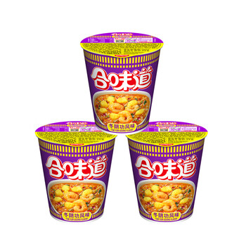 NISSIN 日清食品 日清方便面合味道冬阴功风味代餐零食夜宵74g×3杯食品类商品-全利兔-实时优惠快报