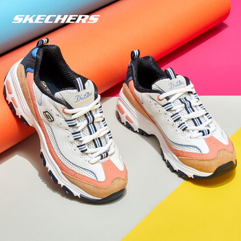 SKECHERS 斯凯奇 女款休闲运动鞋 13146-WBLO运动户外类商品-全利兔-实时优惠快报
