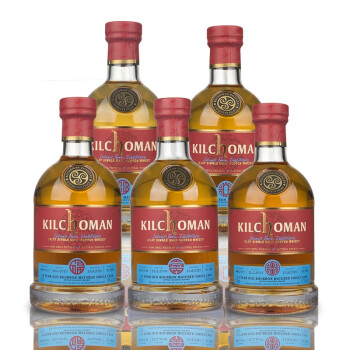 齐侯门（Kilchoman) 福禄寿喜财 10-14年 波本单桶 洋酒 组合套装 苏格兰威士忌 单一麦芽 700ml