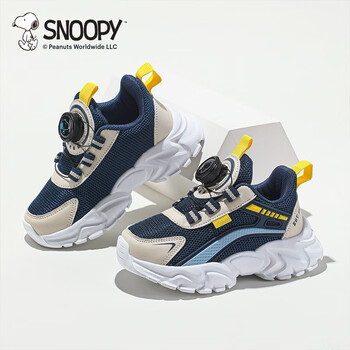 SNOOPY 史努比 儿童旋纽透气运动鞋母婴玩具类商品-全利兔-实时优惠快报