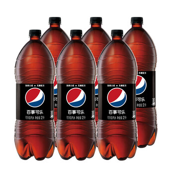 百事可乐 无糖 Pepsi  碳酸饮料 汽水可乐 大瓶装 2L*6瓶 饮料整箱  百事出品