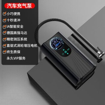 手持电动车充气泵车载12V电瓶车36V48V60V通用便携式打气泵 智能超大动力款【汽车款】插电