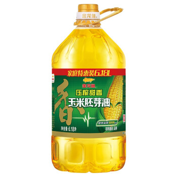 金龙鱼 食用油  非转基因 压榨一级 甜香玉米胚芽油6.18L（富含植物甾醇）