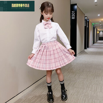 小学生jk服装女生小西服学院风洋气女童秋季新款儿童时尚西装中大童