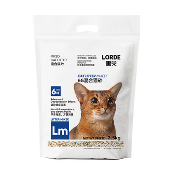 京东PLUS：LORDE 里兜 混合猫砂2.5kg全利兔-实时优惠快报