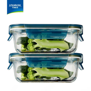 LOVWISH 乐唯诗 玻璃饭盒640ml*2日用百货类商品-全利兔-实时优惠快报