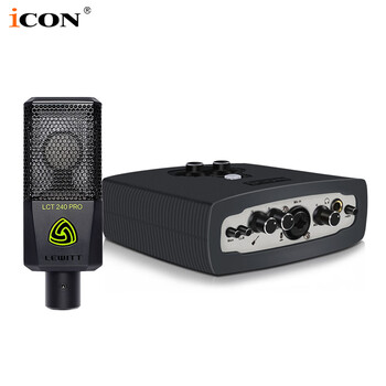 iCON 艾肯MicU外置声卡套装手机电脑直播专业录音主播网络K歌喊麦唱歌莱维特麦克风全套台式机通用 套餐3