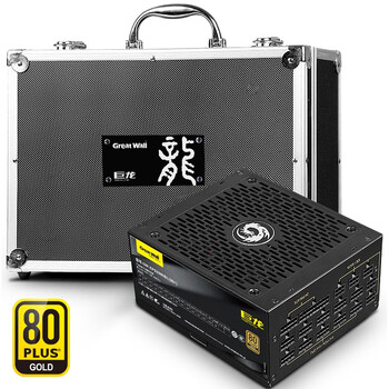 长城（Great Wall）额定2000W 巨龙GW-EPS2000BL电源（80PLUS金牌认证/全模组/全日系电容/14cm滚珠风扇）