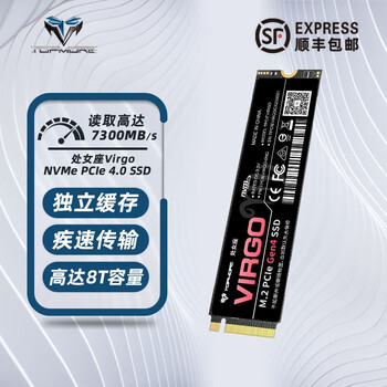 TOPMORE 达墨 处女座 Virgo M.2 NVMe 固态硬盘 8TB（PCIe 4.0）数码类商品-全利兔-实时优惠快报