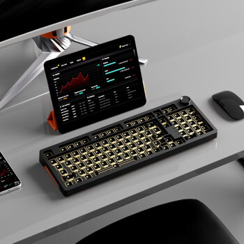 JAMES DONKEY RS2 三模无线机械键盘 落日橙RGB套件数码类商品-全利兔-实时优惠快报