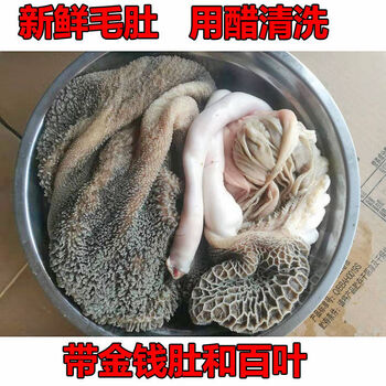 生羊肚本色新鲜山羊肚毛肚下水羊肝羊肺羊肠羊杂清真纯生羊肚35斤