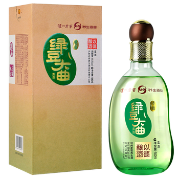 泸州老窖 绿豆大曲 礼盒装白酒 露酒500ml 金之豆41.8度 单瓶装