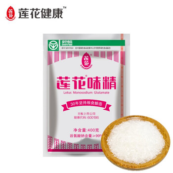 LIANHUA 莲花 味精 无盐纯味精400g 特鲜提鲜增味 品质优 口感醇正全利兔-实时优惠快报