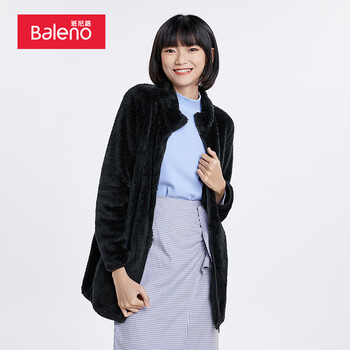 Baleno 班尼路 女士抓绒开衫外套 00A L服饰鞋包类商品-全利兔-实时优惠快报