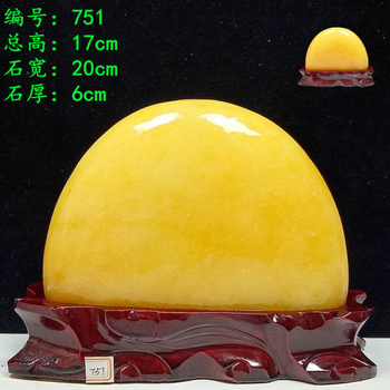 天然黄龙玉黄玉原石摆件黄色圆润石头黄色石奇石收藏礼品精选中小号