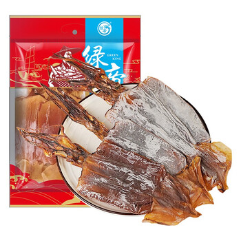 GREEN KING 绿帝 鱿鱼干 淡晒 海鲜干货 浙江舟山 海产品 干鱿鱼300g食品类商品-全利兔-实时优惠快报