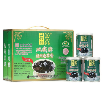 双钱牌龟苓膏 中华老字号 双钱 原味 龟苓膏 250g *12罐