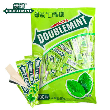 有券的上：DOUBLEMINT 绿箭 口香糖 100片袋装食品类商品-全利兔-实时优惠快报