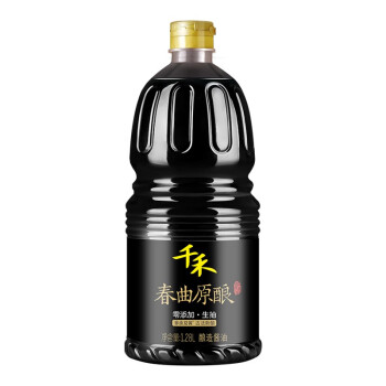 千禾 酱油 无添加 酿造酱油 春曲原酿酱油  1.28L-1
