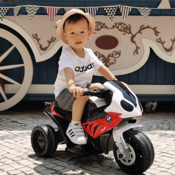贝瑞佳 BeRica 宝马授权儿童电动车摩托车可坐人男女小孩玩具车宝宝幼儿童车